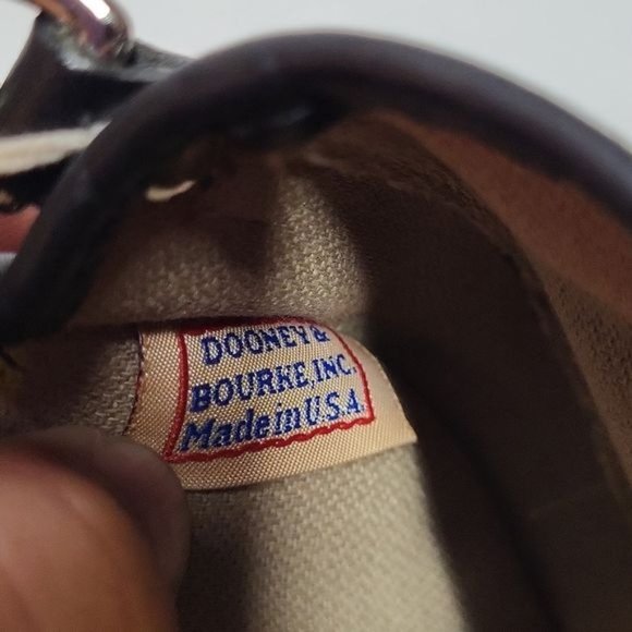 Dooney & Bourke Flap Wristlet Signature Fabric 7 Leather Black Grey Silver NWT - Picture 11 of 14